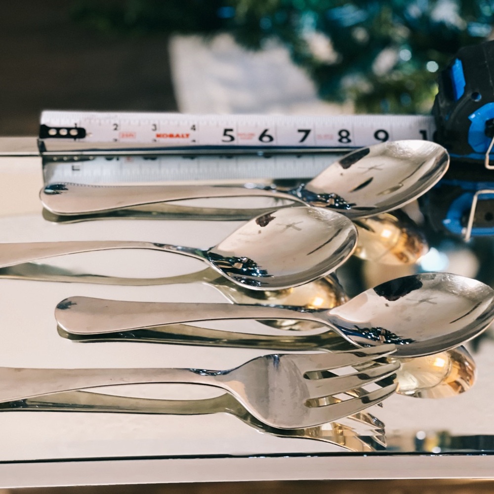 Elegant Silver Cutlery Set
